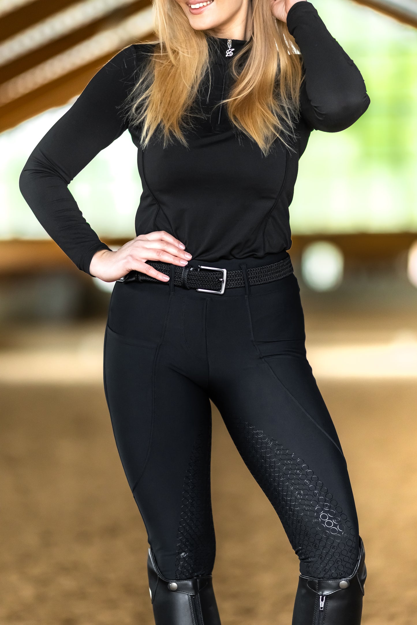London Black Hybrid Leggings