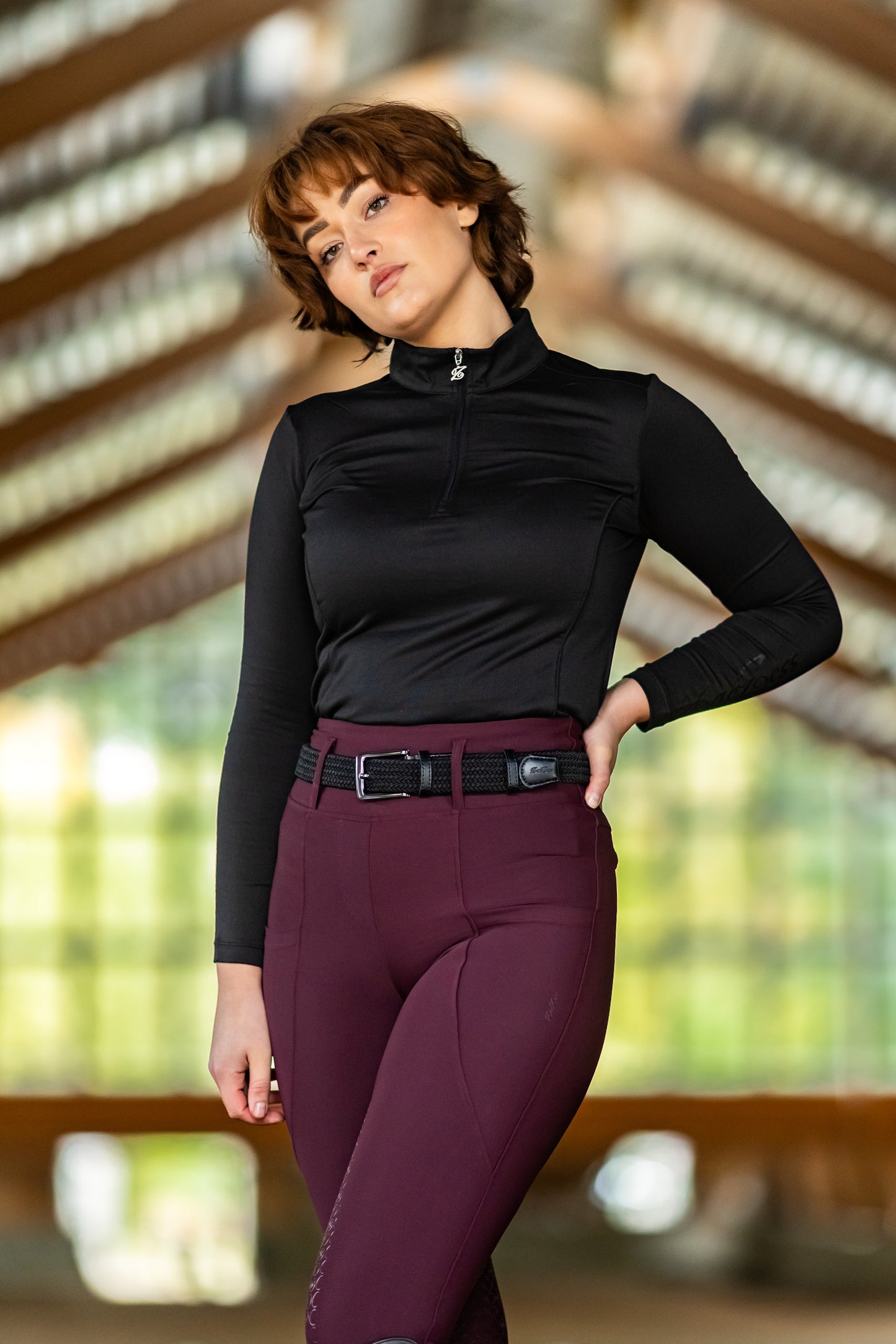 London Merlot Hybrid Leggings