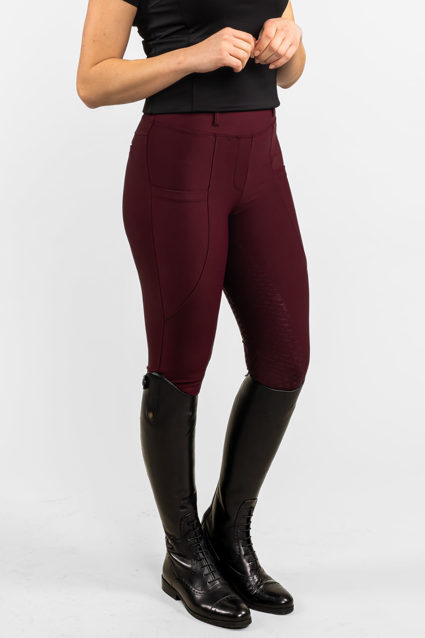 London Merlot Hybrid Leggings