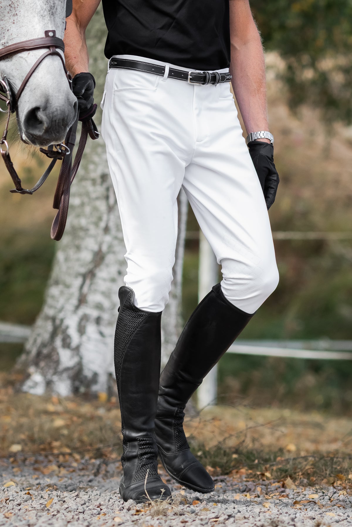 Aachen Men’s Breeches White