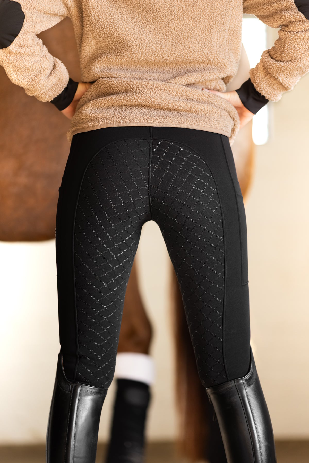 Teddy Winter Leggings Black