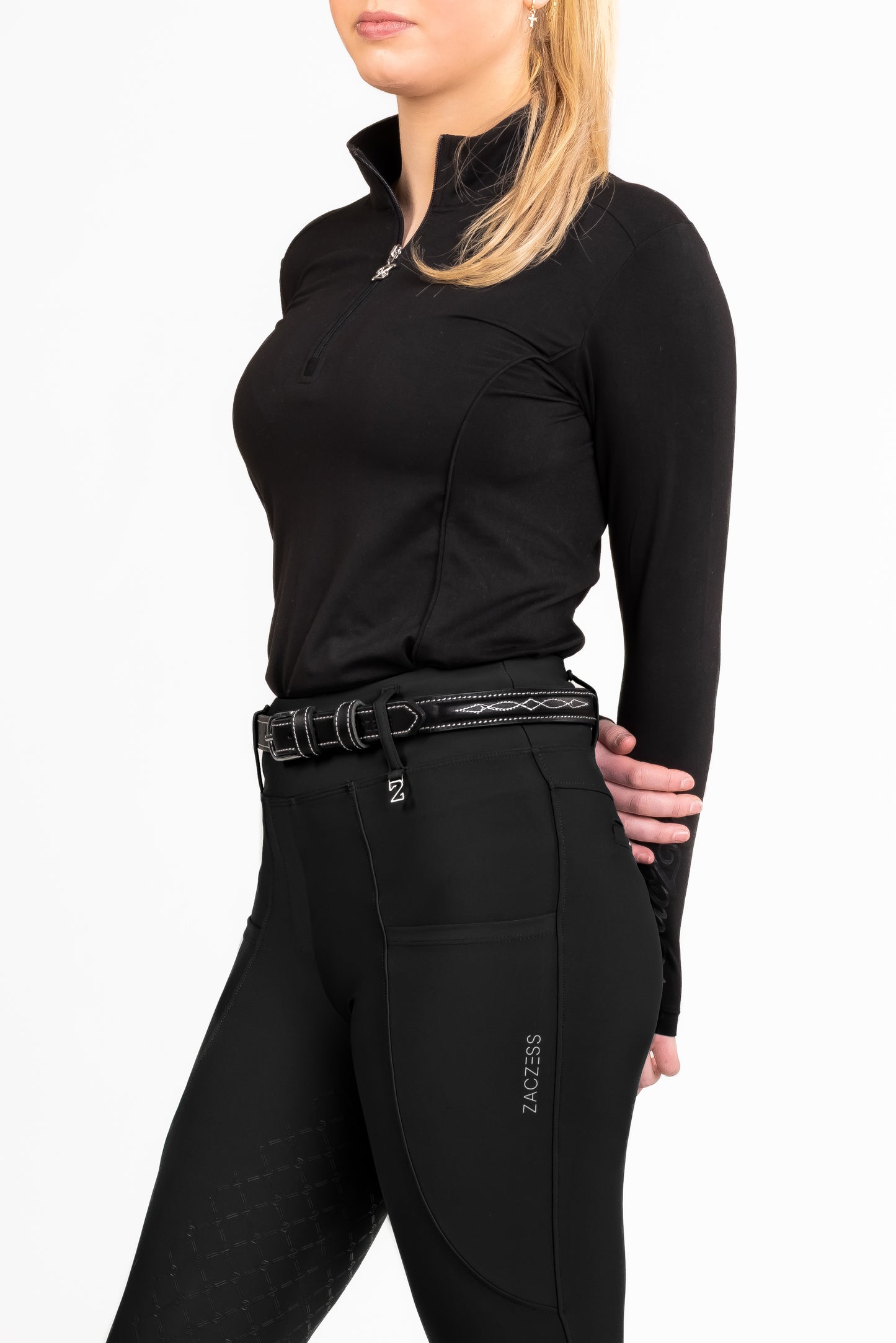 YR - London Schwarze Hybrid-Leggings
