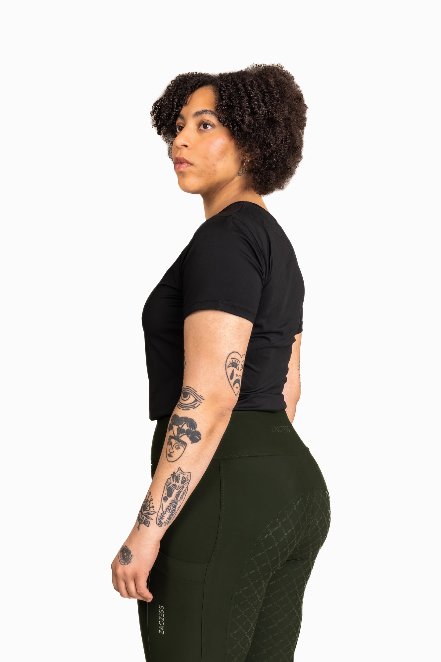 PLUS - Sofia Schwarzes T-Shirt